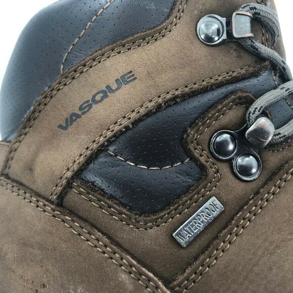Vasque Elias Womens Hiking Boots Waterproof Outdoor Brown Suede Leather 6 - Picture 3 of 8